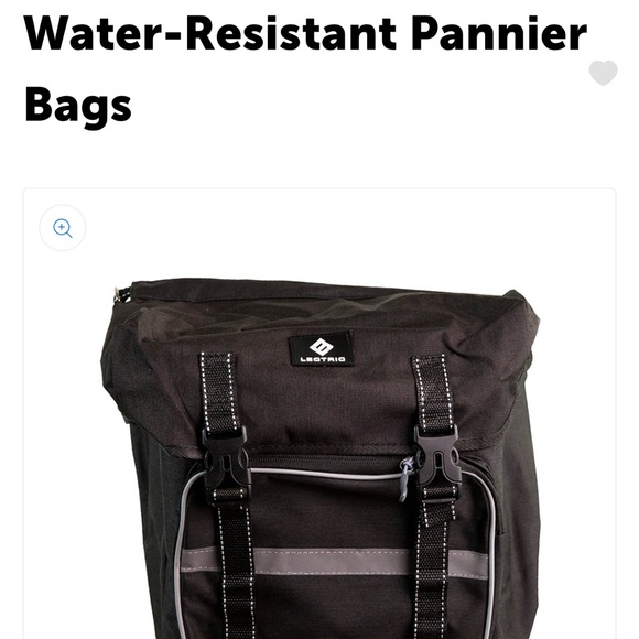 Waterproof saddlebags for electric bikes NWOT - Picture 3 of 4